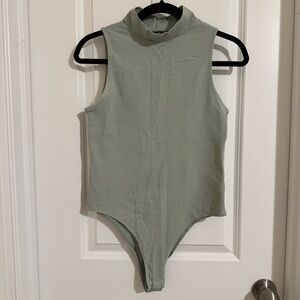 a new day Mint Mock-neck Sleeveless Bodysuit, M